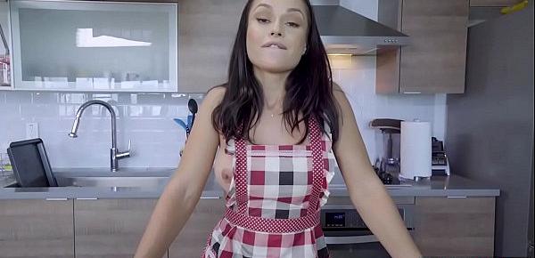  Busty MILF stepmother needs some sperm for cooking